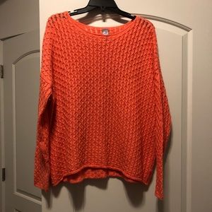 Orange sweater from JC Penney